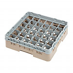Cambro Camrack Beige 36 Compartments Max Glass Height 92mm