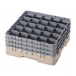 Cambro Camrack Beige 25 Compartments Max Glass Height 196mm