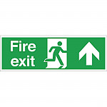 Fire Exit Sign Arrow Up