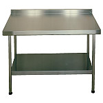 KWC DVS Stainless Steel Wall Table with Upstand 600(D)mm