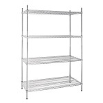Vogue 4 Tier Wire Shelving Kit 1220x610mm