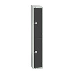 Elite Double Door 450mm Deep Lockers Graphite Grey