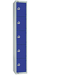 Elite Five Door 450mm Deep Lockers Blue