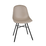 Bolero Arlo Side Chair with Metal Frame Coffee (Pack of 2)