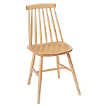 Fameg Farmhouse Angled Side Chairs Natural Beech (Pack of 2)