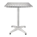 Bolero Steel and Aluminium Square Bistro Table 600mm