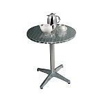 Bolero Steel and Aluminium Round Bistro Table 800mm