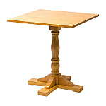 Oxford Soft Oak Pedestal Square Table 700x700mm