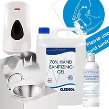 SANITISERS AND HAND WASH STATIONS