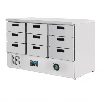 Polar G-Series Refrigerated Counter with 9 Drawers 368Ltr - Click to Enlarge