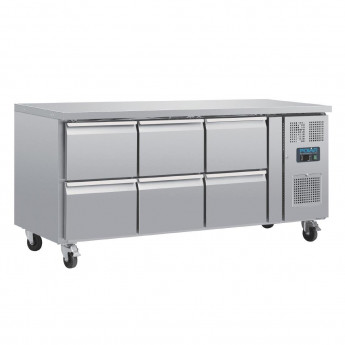 Polar U-Series Six Drawer Gastronorm Counter Fridge - Click to Enlarge