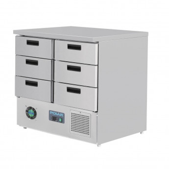 Polar G-Series Refrigerated Counter with 6 Drawers 240Ltr - Click to Enlarge