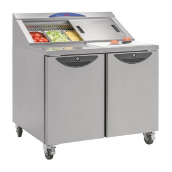 Williams Onyx Double Door Refrigerated Prep Counter 355Ltr CPC2-SS - Click to Enlarge