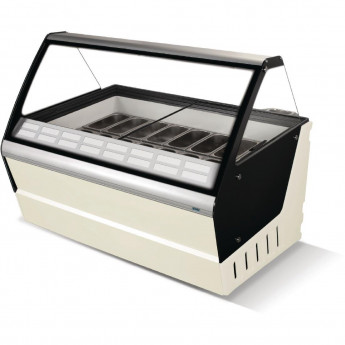 Crystal Optimus 16 Pan Ice Cream Display Counter - Click to Enlarge