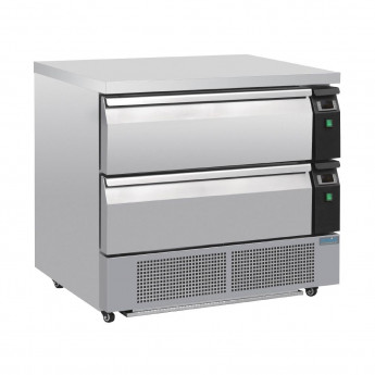 Polar U-Series Double Drawer Counter Fridge Freezer 4xGN - Click to Enlarge
