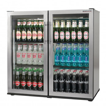 Autonumis Popular 2 Hinged Door Maxi Back Bar Cooler St/St A210107 - Click to Enlarge