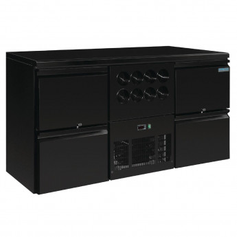 Polar U-Series Four Drawer Back Bar Counter and Wine Fridge - Click to Enlarge