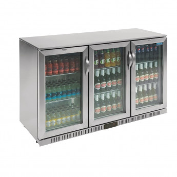 Polar G-Series Back Bar Cooler with Hinged Doors Stainless Steel 330Ltr - Click to Enlarge