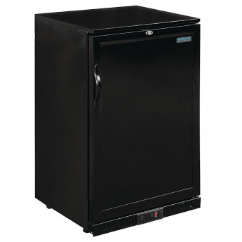 Polar G-Series 900mm Single Solid Door Back Bar Cooler in Black 138Ltr - Click to Enlarge