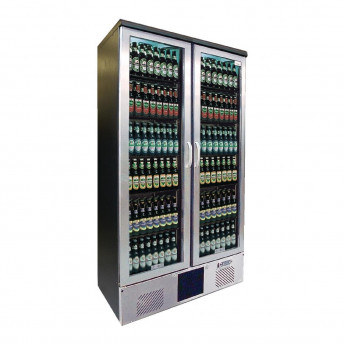Gamko Maxiglass 2 Glass Door 500Ltr Bottle Cooler Cabinet MG2/500GCS - Click to Enlarge