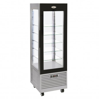 Roller Grill Display Fridge with Fixed Shelves Stainless Steel - Click to Enlarge
