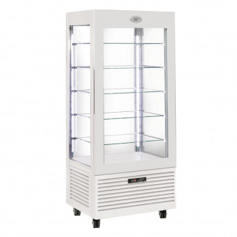 Roller Grill Display Fridge with Fixed Shelves White - Click to Enlarge