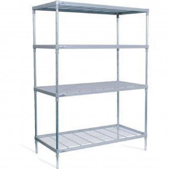Craven 4 Tier Nylon Coated Wire Shelving With Castors 1825(H)x391(D)mm - Click to Enlarge