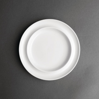 Olympia Heritage Raised Rim Plates White 203mm (Pack of 4) - Click to Enlarge