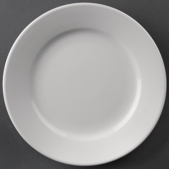 Olympia Athena Wide Rimmed Plates 165mm White (Pack of 12) - Click to Enlarge