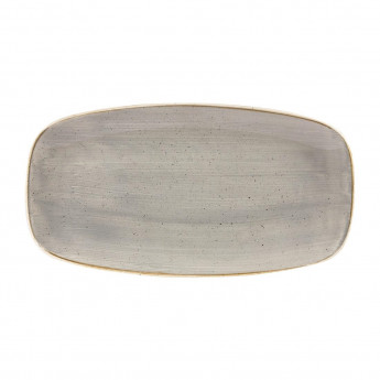 Churchill Stonecast Rectangular Plates Peppercorn Grey 127 x 269mm - Click to Enlarge