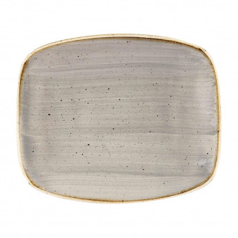 Churchill Stonecast Rectangular Plates Peppercorn Grey 157 x 237mm - Click to Enlarge