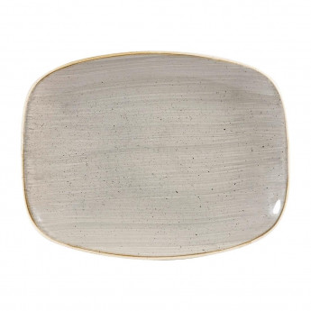 Churchill Stonecast Rectangular Plates Peppercorn Grey 202 x 261mm - Click to Enlarge