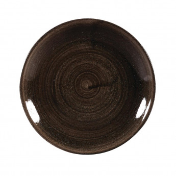 Churchill Stonecast Patina Coupe Plates Black 165mm (Pack of 12) - Click to Enlarge
