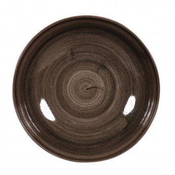 Churchill Stonecast Patina Coupe Plates Black 217mm (Pack of 12) - Click to Enlarge