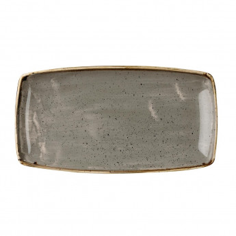 Churchill Stonecast Rectangular Plate Peppercorn Grey 350 x 185mm (Pack of 6) - Click to Enlarge