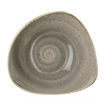 Churchill Stonecast Triangle Bowl Peppercorn Grey 235mm (Pack of 12) - Click to Enlarge