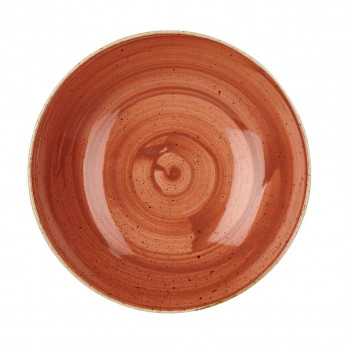 Churchill Stonecast Round Coupe Bowl Spiced Orange 220mm (Pack of 12) - Click to Enlarge