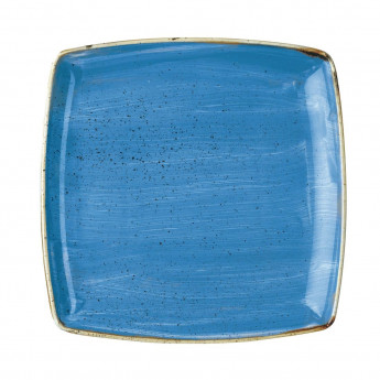 Churchill Stonecast Deep Square Plate Cornflower Blue 265mm (Pack of 6) - Click to Enlarge