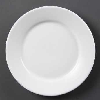 Olympia Whiteware Wide Rimmed Plates 230mm (Pack of 12) - Click to Enlarge