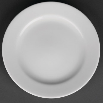 Royal Porcelain Classic White Wide Rim Plates 210mm (Pack of 12) - Click to Enlarge