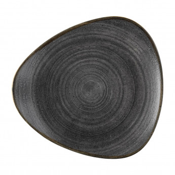 Churchill Stonecast Raw Lotus Plate Black 229mm (Pack of 12) - Click to Enlarge