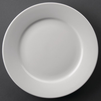 Olympia Athena Wide Rimmed Plates 228mm White (Pack of 12) - Click to Enlarge