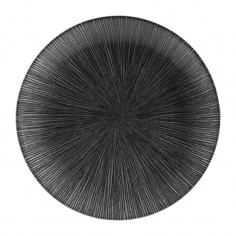 Churchill Studio Prints Agano Coupe Plates Black 217mm (Pack of 12) - Click to Enlarge