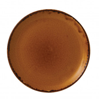 Dudson Harvest Evolve Coupe Plates Brown 165mm (Pack of 12) - Click to Enlarge