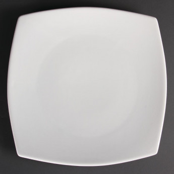 Olympia Whiteware Rounded Square Plates 305mm (Pack of 6) - Click to Enlarge
