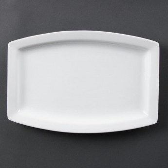 Olympia Whiteware Rectangular Plates 320mm (Pack of 6) - Click to Enlarge