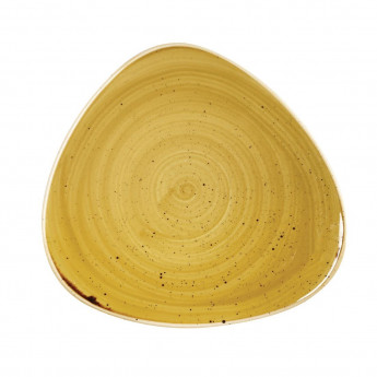 Churchill Stonecast Triangle Plate Mustard Seed Yellow 311mm (Pack of 6) - Click to Enlarge