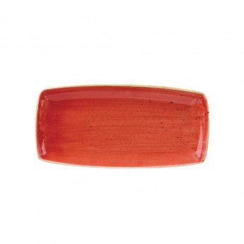 Churchill Stonecast Rectangular Plate Berry Red 295 x 150mm (Pack of 12) - Click to Enlarge