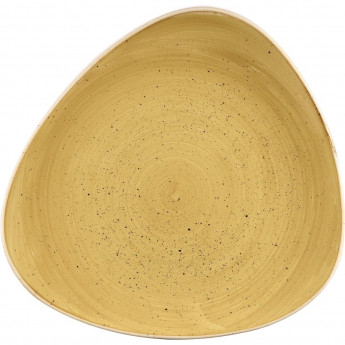 Churchill Stonecast Triangular Plate Mustard 265mm (Pack of 12) - Click to Enlarge