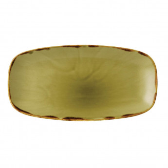 Dudson Harvest Oblong Chefs Plates Green 355 x 189mm (Pack of 6) - Click to Enlarge